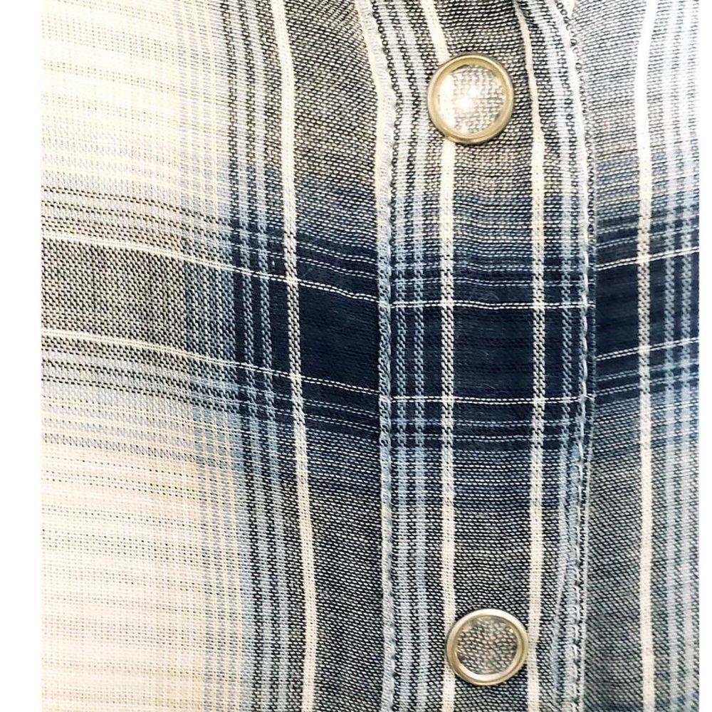 Style&co Plaid Button Down - Picture 6 of 7